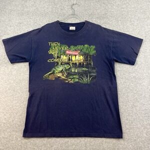 Vintage 1995 Budweiser Lizard Lily Pad Saw It Coming Wild Oats Single Stitch 90s